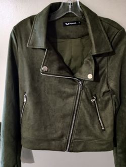 Suede Moto Biker Jacket 