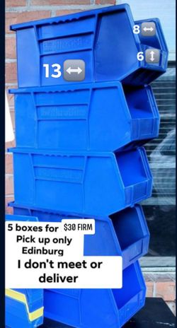 Plastic box $30 firm edinburg