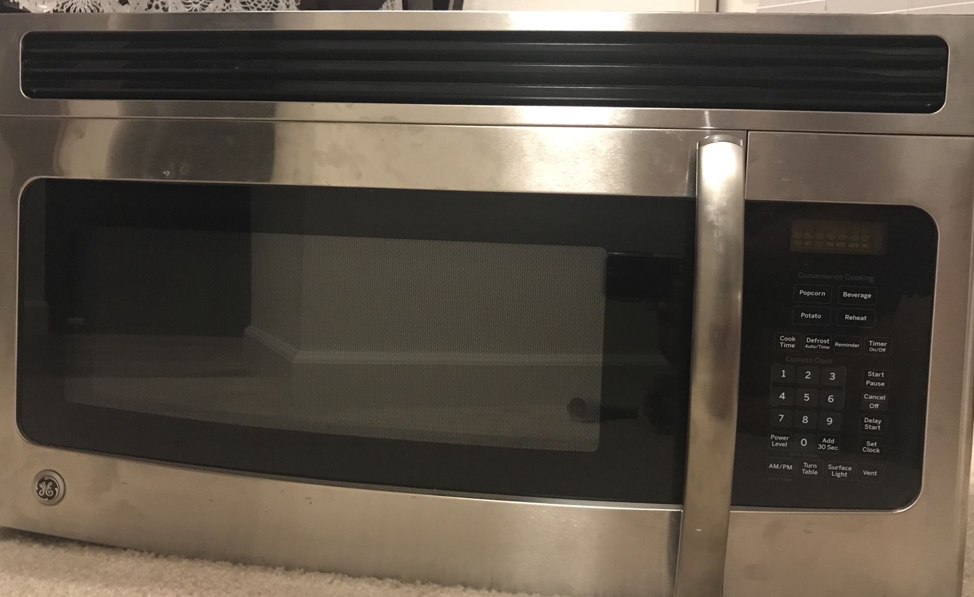 Over the Range Microwave, General Electric, Model JNM3151RF1SS
