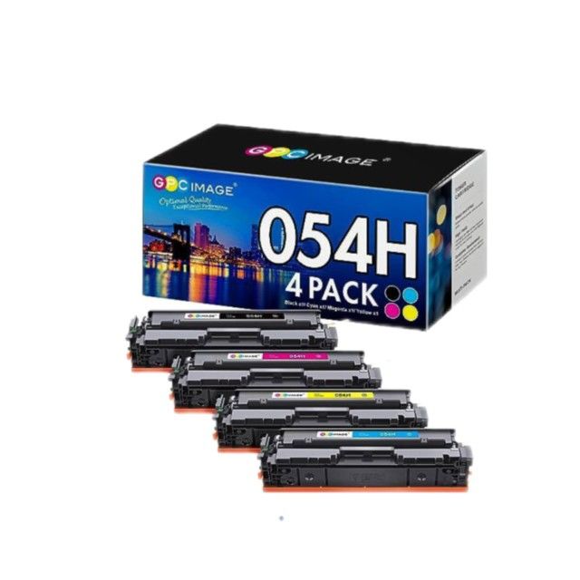 GPC Image Compatible 054 Toner Cartridge Set Replacement for Canon