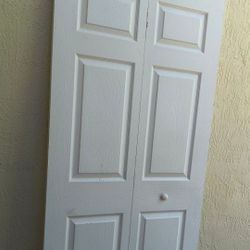36" X 77 1/2" 6-Panel Bifold Closet Door 