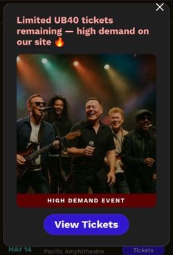 UB40 tickets May14th