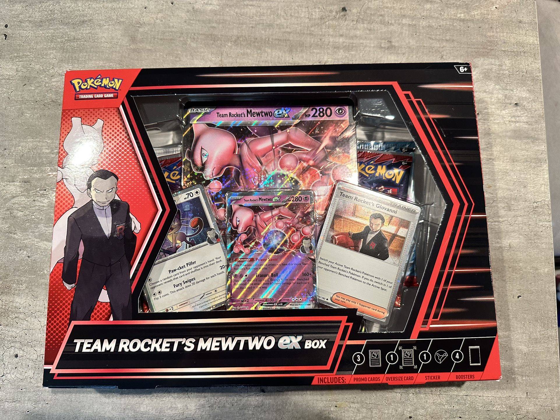Team Rocket MewTwo EX Box