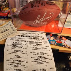 Dan Marino HOF Dolphins Signed Duke Football w/coa Moreno & Beckett Stickers photo,schedule
, Case