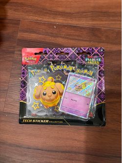 Pokemon Paldean Fates Tech Sticker Collection (Fidough)