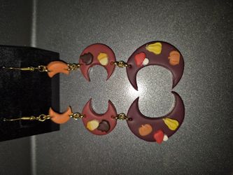 Moon Autumn Earrings