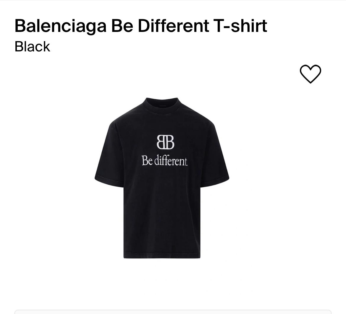 Be Different Balenciaga