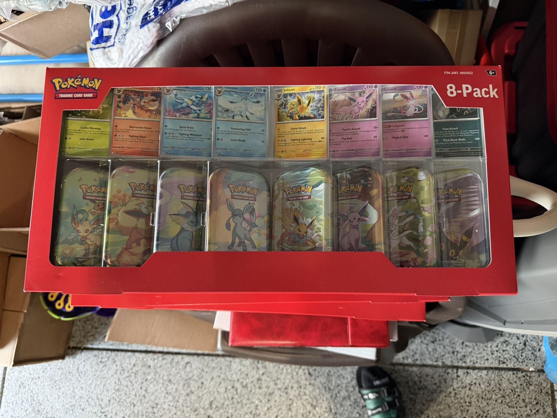 Brand New Pokemon Prismatic Evolutions Tins Costco Set