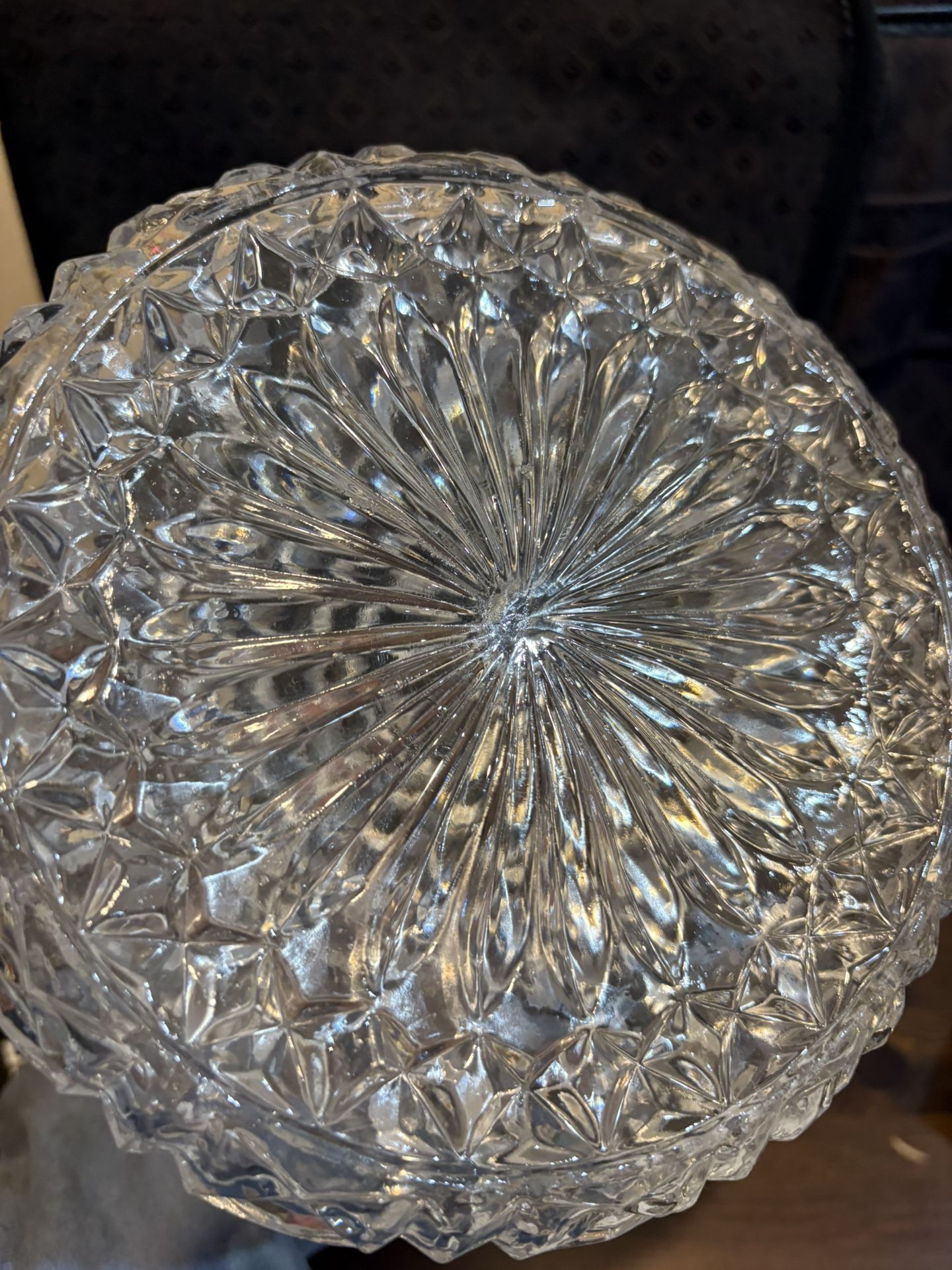 Cut Glass Diamond Crystal Decanter Georgous