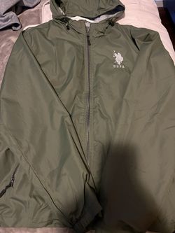 USPA Olive Green Wind Breaker Men’s Medium