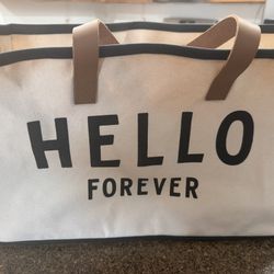 Hello Forever Canvas Tote Bag (Westside, See Description for location)