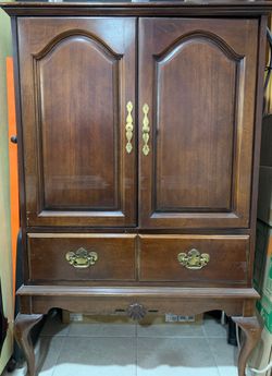 Vintage armoire TV cabinet