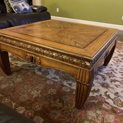 Brown dining table