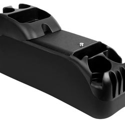 Center Console for Minivans, SUVs, Middle Van Console, Extra Cup Holders, Large Storage, 27"L x 11.5"W x 8.5"H,Made in USA (Black) 