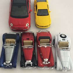 Lot of 6 Diecast Cars Vehicle Collection Ford Mustang Volkswagen Collector Toys