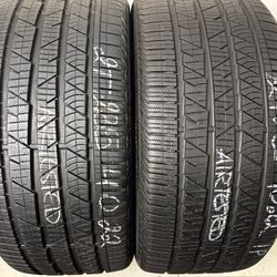 2 Tires 285 40 22 Continental Crosscontact Lx Sport Like New 
