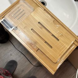 Over The Bath Book And Phone Holder 