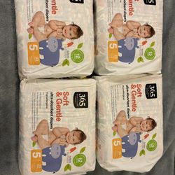 Baby Diapers 4 Packs Size 5