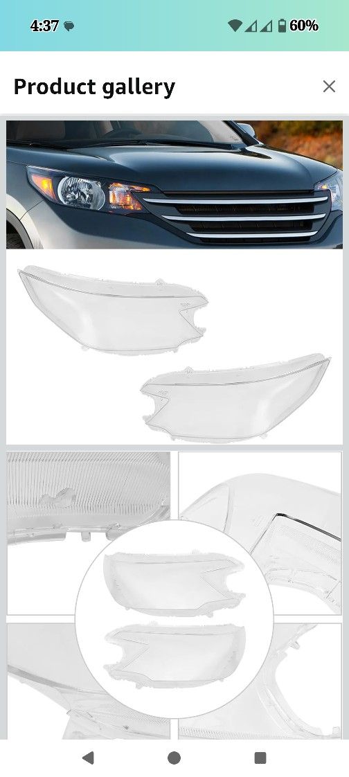 Honda CRV Headlight Covers/Lens