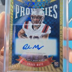 Drake Maye RC Topps Finest Prodigies