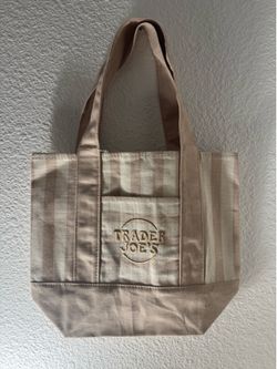 Trade Joe's Mini Striped Totes
