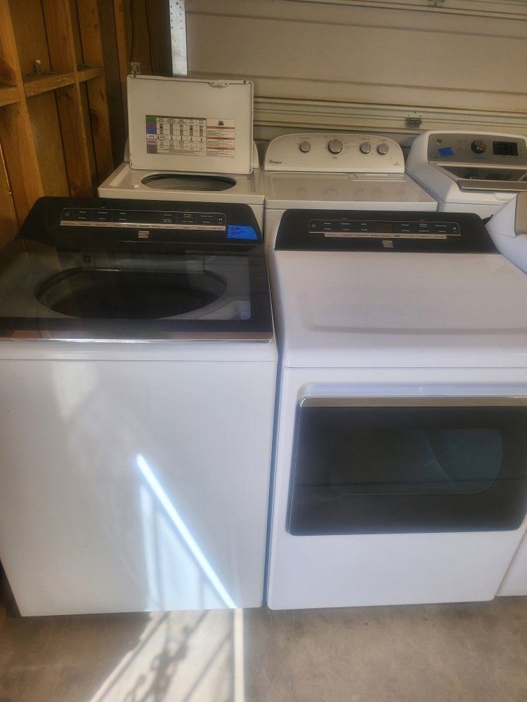 Washer And Dryer Electric Kenmore Caňon Size Capacity Plus Tub Whit Warranty 500