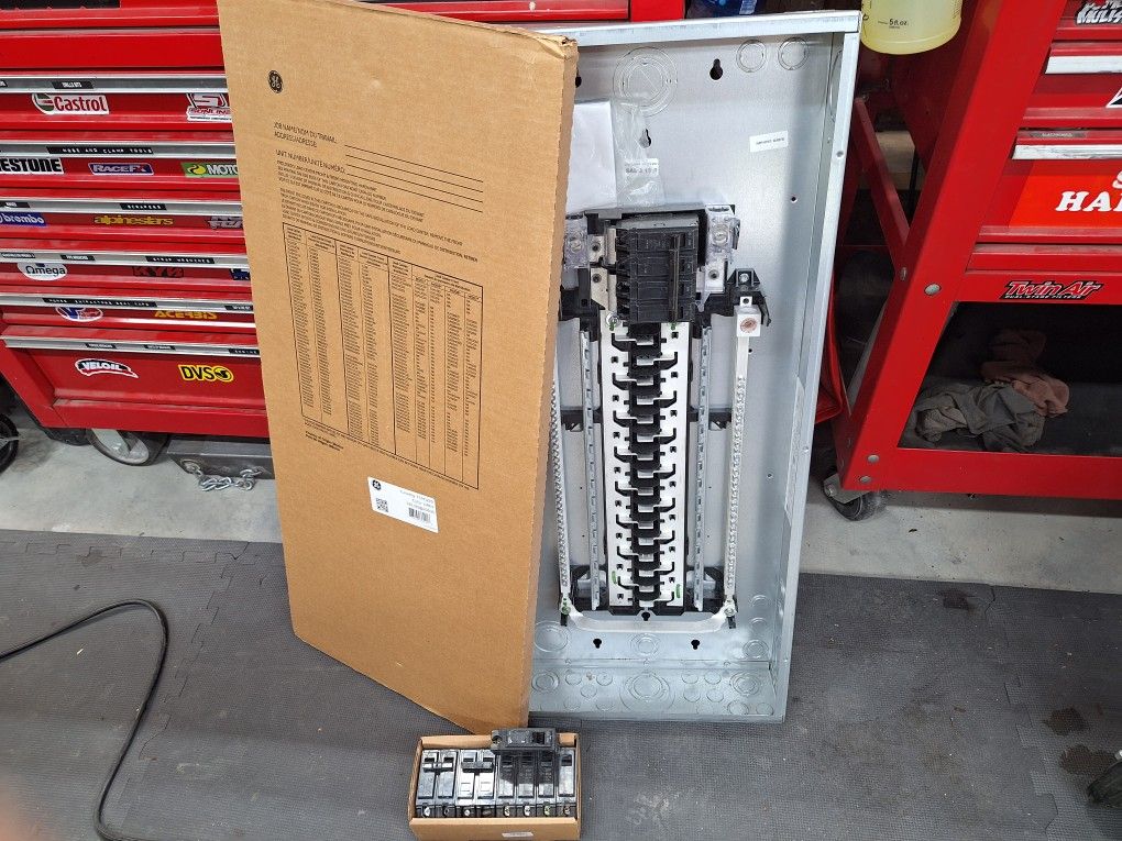 New GE 200 Amp Indoor Panel +breakers