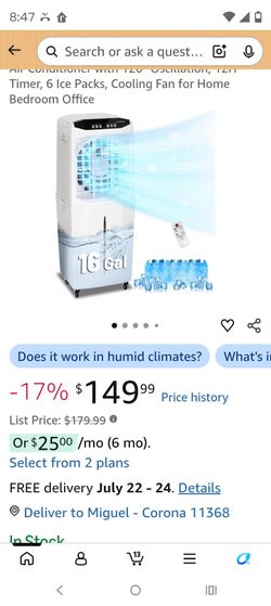 Portable Air Cooler