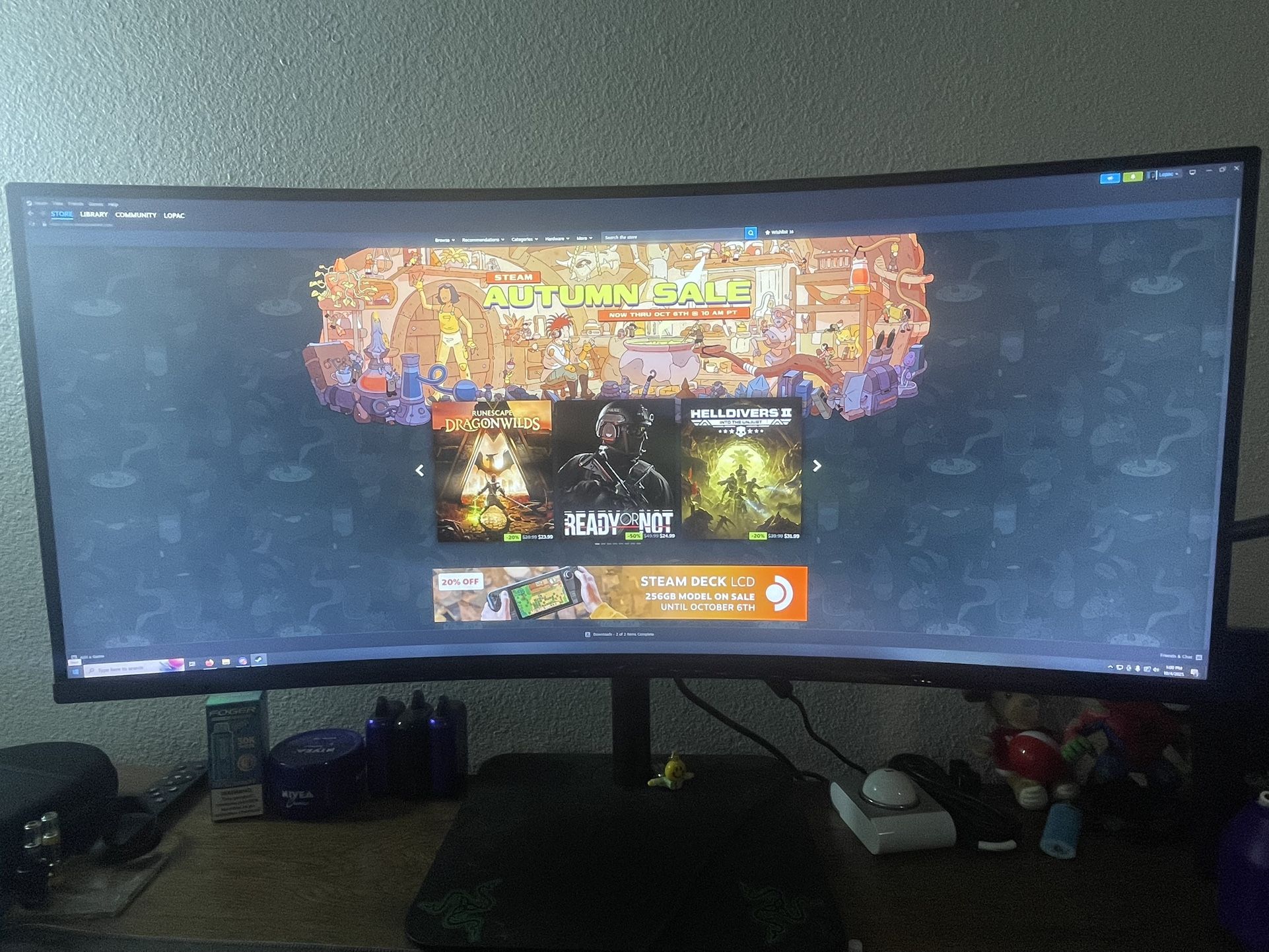 34” Curved 3440x1440 Gaming Monitor 144hz 1ms Response