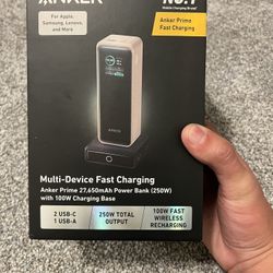Brand New Sealed – Anker Prime 27,650mAh 250W Power Bank + 100W Charging Base