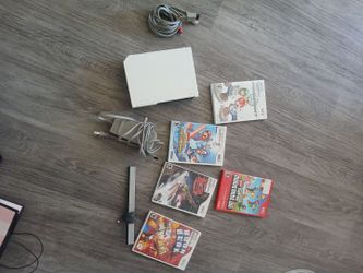 White wii console.