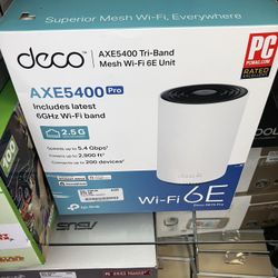 Axe5400 Tri Band Mesh WiFi 6E Unit