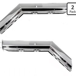 2 Pack Angled Stainless Steel Heavy Duty Spring Loaded Mud Flap Hanger Bracket Mudflap Holder