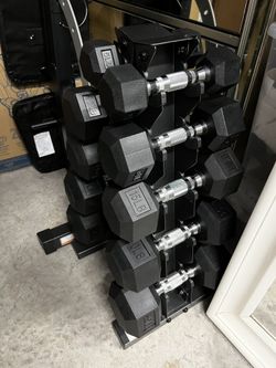 Dumbells, Bench, Kettlebell & Rack $500