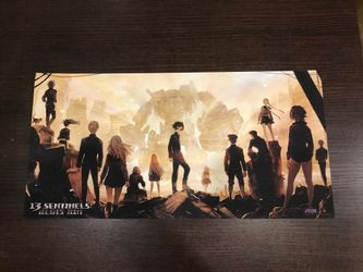 Rare 13 sentinels cardstock poster gaming