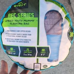 Quest Rec Series Hybrid Youth Mummy Sleeping Bag