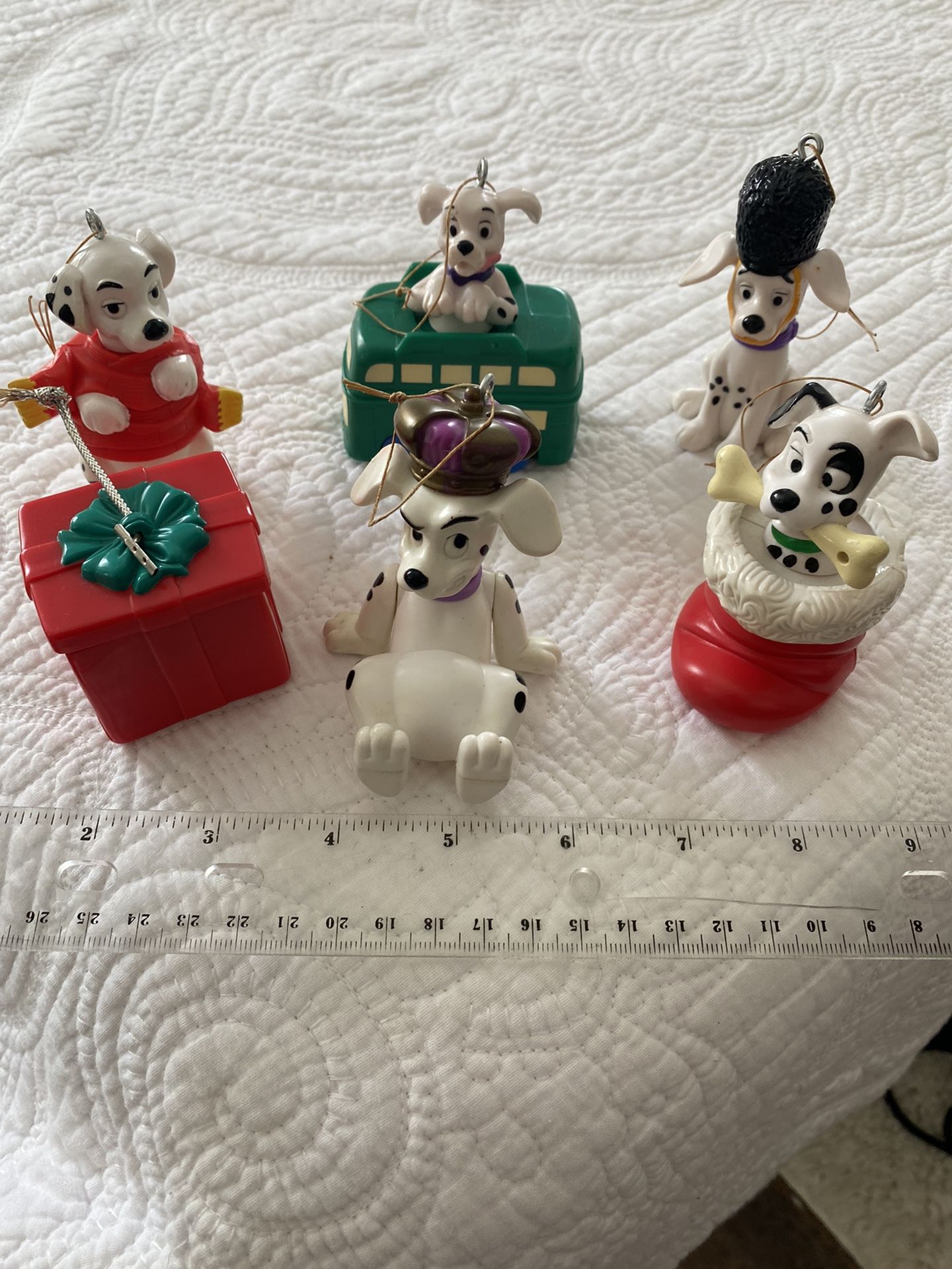 6 Disney Dalmatian Vintage Tree Ornaments 