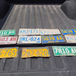 OLD LICENSE PLATES!!!