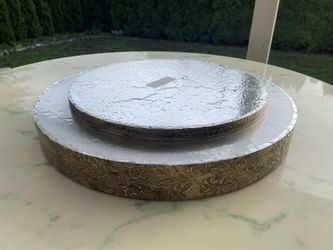 ANTIQUE LOOK GOLD CAKE ROUND STAND (Foam)