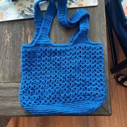 Hand Knitted Tote Bag