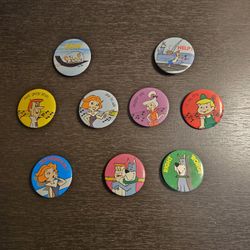Jetsons Vintage Pin Back Button  9 George, Astro, Judy, Jane, Elroy and others