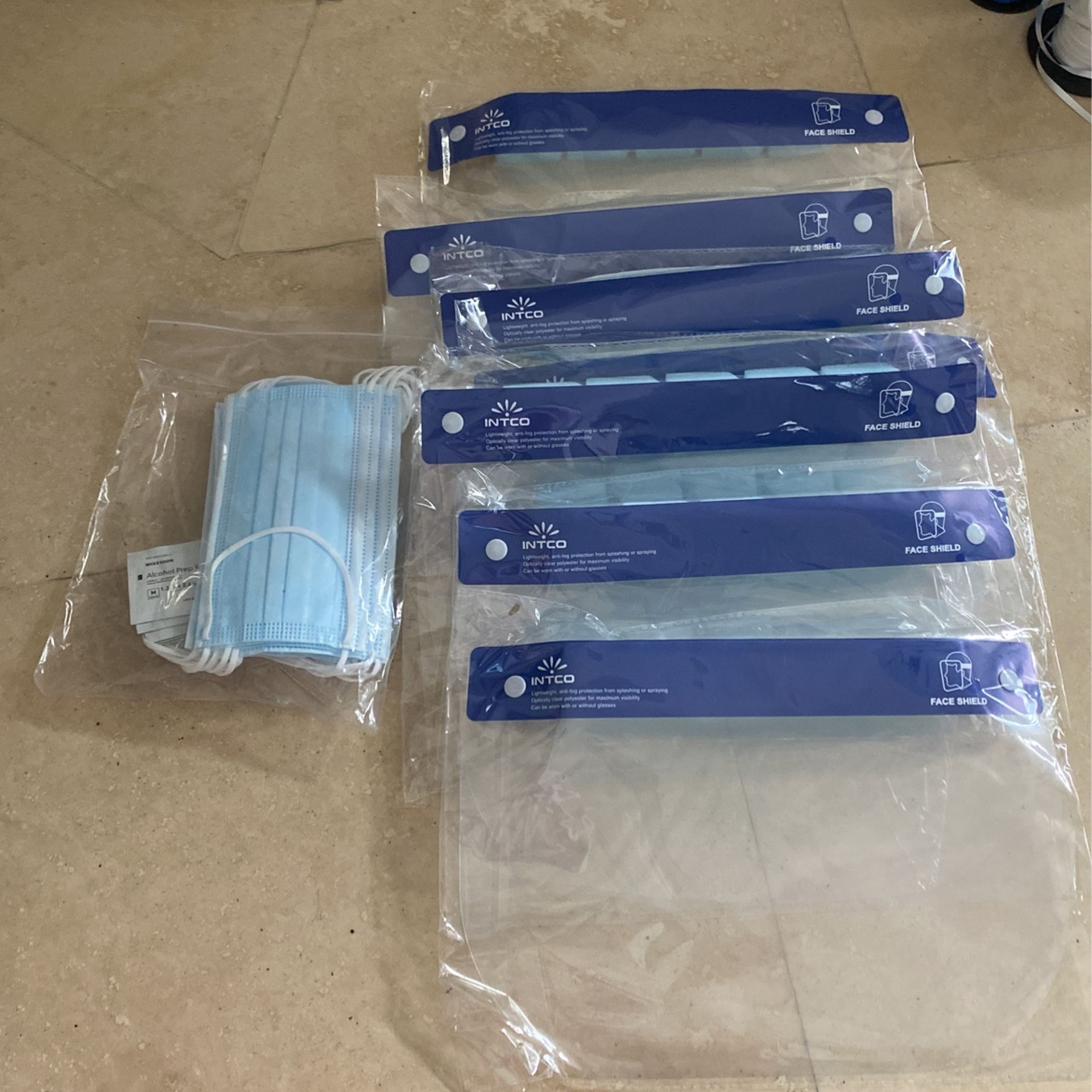 Brand new Face shields and Face masks