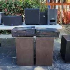 9 Speakers, 2 Stereo Receivers 