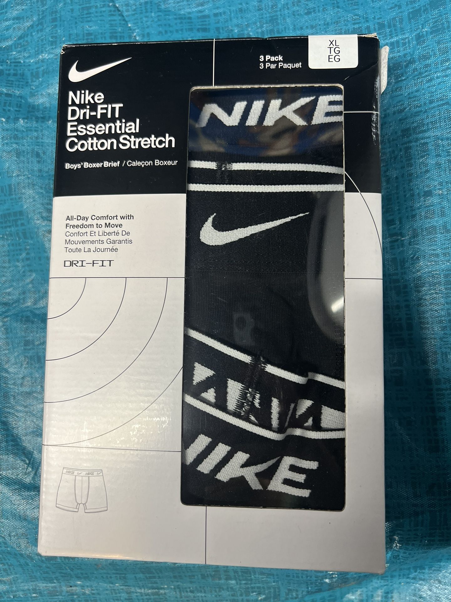 Nike Dry Fit Cotton Boys Boxer Briefs Size XL