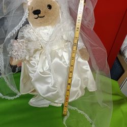 Franklin Doll: Edwina Bear Bride Doll In Original Box