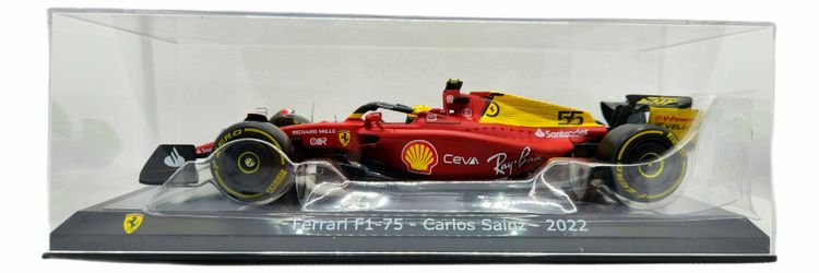 Carlos Sainz Ferrari 75th Anniversary Bburago 1/24 2022 Formula 1 Race Car F1