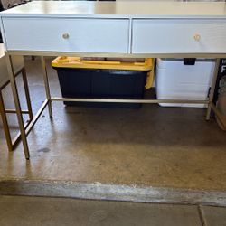 Desk And Side Table 