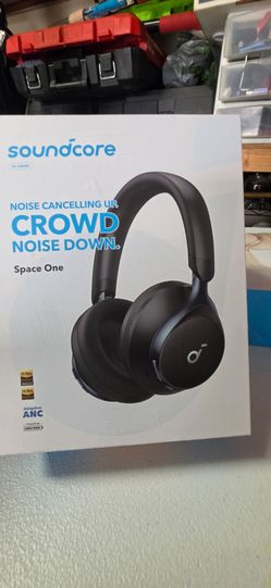 soundcore Space One Bluetooth Noise Cancelling Over-Ear Headphones Black