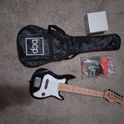 Electric Guitar, Color Black And White
