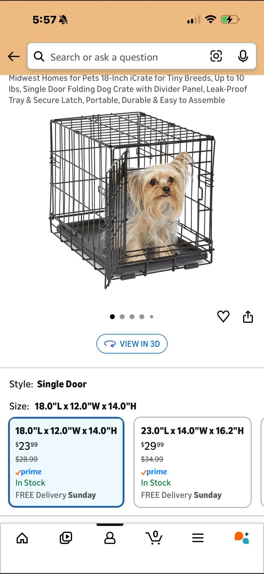 Small Dog Crate